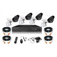 Încărcați imaginea în vizualizatorul Galeriei, Sistem de supraveghere FULL HD Kit DVR cu 4 camere exterior / interior
