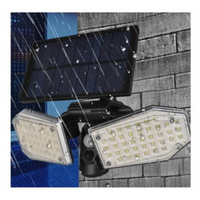 Încărcați imaginea în vizualizatorul Galeriei, Lampa 78 LED cu panou solar dublu, split de perete, senzor de miscare
