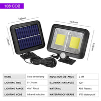 Încărcați imaginea în vizualizatorul Galeriei, Set 2 sau 6 Lampi Solare LED SL-F108 COB cu senzor de miscare + telecomanda
