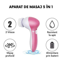 Încărcați imaginea în vizualizatorul Galeriei, Aparat TRENDO perie de masaj premium, curățare și îngrijire facială 5-in-1
