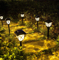 Încărcați imaginea în vizualizatorul Galeriei, Set 6 x lampa solara felinar LED 43 cm

