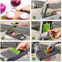 Încărcați imaginea în vizualizatorul Galeriei, Pachet 2 x Razatoare Veggie Slicer 14 Piese
