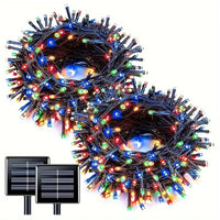 Încărcați imaginea în vizualizatorul Galeriei, Pachet 1+1 CADOU Instalatie solara cu 100 LED-uri, lungime 10 metri
