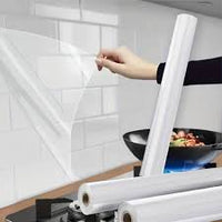 Încărcați imaginea în vizualizatorul Galeriei, Set 2 x Folie transparenta de protectie bucatarie, 60x200 cm
