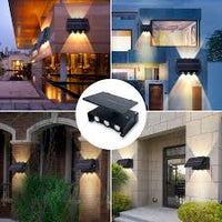 Încărcați imaginea în vizualizatorul Galeriei, Lampa solara cu 6 LED, lumina calda, bidirectionala
