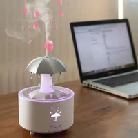 Încărcați imaginea în vizualizatorul Galeriei, Difuzor Aromaterapie cu Efect de Ploaie și Lumină Ambientală
