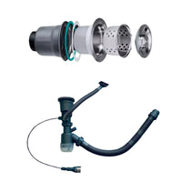 Încărcați imaginea în vizualizatorul Galeriei, Chiuvetă multifuncțională – Cascadă dublă, Afișaj digital, Robinet, 750x460mm, Negru
