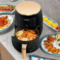 Încărcați imaginea în vizualizatorul Galeriei, Friteuza fara Ulei cu aer cald, Functie de Coacere, 6L, LCD + CADOU 100 Buc. hartii de copt

