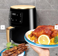 Încărcați imaginea în vizualizatorul Galeriei, Friteuza fara Ulei cu aer cald, Functie de Coacere, 6L, LCD + CADOU 100 Buc. hartii de copt
