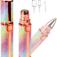 Încărcați imaginea în vizualizatorul Galeriei, Multicolored glittery pen with rose gold accents on a white background
