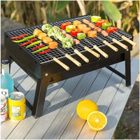 Încărcați imaginea în vizualizatorul Galeriei, Gratar portabil si pliabil, pentru carbuni
