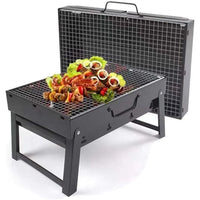 Încărcați imaginea în vizualizatorul Galeriei, Gratar portabil si pliabil, pentru carbuni
