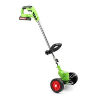 Încărcați imaginea în vizualizatorul Galeriei, Motocoasa electrica 48V, 4000 mAh, 18000 RPM, cu 2 acumulatori si roti detasabile
