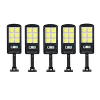 Încărcați imaginea în vizualizatorul Galeriei, Set 5 X Proiector solar 6 celule, 30W, cu senzor de miscare, sistem prindere inclus
