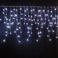 Încărcați imaginea în vizualizatorul Galeriei, Instalație de Crăciun, franjuri cu led tip țurțuri, exterior, 20 metri, 500 LED-uri, interconectabila
