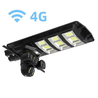 Încărcați imaginea în vizualizatorul Galeriei, Lampa Solara cu Camera Supraveghere 450W, IP65, Detectie Miscare, Panou Solar Integrat, Monitorizare 24/7, Control Telefon, Rotatie 360°
