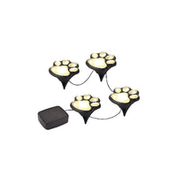 Încărcați imaginea în vizualizatorul Galeriei, Set 4 Lampi Solare Paw Print Light
