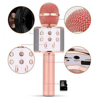 Încărcați imaginea în vizualizatorul Galeriei, Microfon karaoke fara fir, acumulator incorporat. Compatibil iOS si android, tablete iPad si PC, bluetooth
