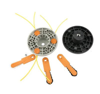 Încărcați imaginea în vizualizatorul Galeriei, Mosor motocoasa cu 6 cutite(3 de metal, 3 de plastic) si fir nylon
