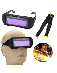 Încărcați imaginea în vizualizatorul Galeriei, Kit de sudură: Mască cu întunecare automată + Ochelari de protecție LCD + Mănuși de protecție gratuite
