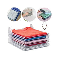 Încărcați imaginea în vizualizatorul Galeriei, Organizator 10 tricouri / camasi EZTAX Slim din plastic Transparent
