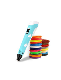 Încărcați imaginea în vizualizatorul Galeriei, Pachet promo! Creion 3D pentru desenat in spatiu , cu afisaj + 3 filamente CADOU, diverse culori
