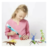 Încărcați imaginea în vizualizatorul Galeriei, Pachet promo! Creion 3D pentru desenat in spatiu , cu afisaj + 3 filamente CADOU, diverse culori
