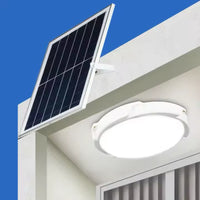 Încărcați imaginea în vizualizatorul Galeriei, Plafoniera solara 60W Jortan, 74 LED, cu senzor de amurg incorporat si telecomanda + Lampa solara cu 100 LED CADOU
