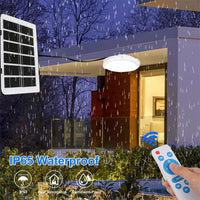 Încărcați imaginea în vizualizatorul Galeriei, Plafoniera solara 60W Jortan, 74 LED, cu senzor de amurg incorporat si telecomanda + Lampa solara cu 100 LED CADOU
