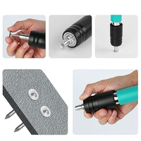 Încărcați imaginea în vizualizatorul Galeriei, Kit Pistol Manual Pentru Fixarea Cuielor Pe Perete / Nituri, Lungime 30 cm, Calibru 7.3 cm, Pneumatic, Accesorii, Ochelari De Protectie, Cutie Transport, Albastru + 50 cuie incluse
