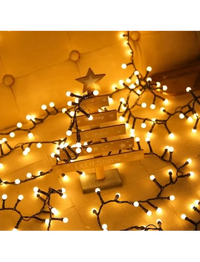 Încărcați imaginea în vizualizatorul Galeriei, Instalatie de craciun, bilute cluster 480 Led, lungime 10m ,interconectabile, 8 jocuri lumini
