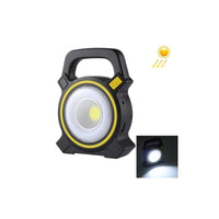 Încărcați imaginea în vizualizatorul Galeriei, 1+1 CADOU Lanterna 2in1 COB Camping LED 10W, Incarcare Solara, USB Power Bank, Negru

