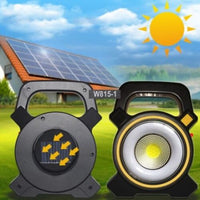 Încărcați imaginea în vizualizatorul Galeriei, 1+1 CADOU Lanterna 2in1 COB Camping LED 10W, Incarcare Solara, USB Power Bank, Negru
