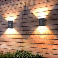 Încărcați imaginea în vizualizatorul Galeriei, Set 4 x Lampa Solara 4 LED Lumina Bidirectionala, Alb cald
