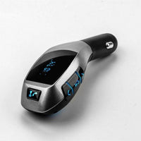 Încărcați imaginea în vizualizatorul Galeriei, Modulator FM Bluetooth pentru Masina Wireless Car Kit X7, Incarcator USB, MP3, microSD, Handsfree, Telecomanda, Negru
