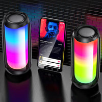 Încărcați imaginea în vizualizatorul Galeriei, Boxa portabila cu lumini colorate, Bluetooth, PLUSE5
