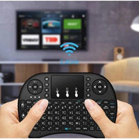 Încărcați imaginea în vizualizatorul Galeriei, Mini tastatura wireless, cu touchpad, iluminata LED pentru PC, Laptop, Tableta, Xbox, Smart TV, Play Station, Raza 10m
