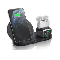 Încărcați imaginea în vizualizatorul Galeriei, Statie de incarcare 3 in 1 Fast Charger, universala, pentru telefon, ceas, casti
