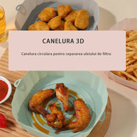 Încărcați imaginea în vizualizatorul Galeriei, Set 4 Tavi Silicon pentru Air Fryer
