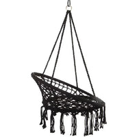Încărcați imaginea în vizualizatorul Galeriei, Scaun tip Leagan Suspendat pentru terasa, curte sau gradina, 80x60cm, 120kg, Negru
