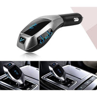 Încărcați imaginea în vizualizatorul Galeriei, Modulator FM Bluetooth pentru Masina Wireless Car Kit X7, Incarcator USB, MP3, microSD, Handsfree, Telecomanda, Negru
