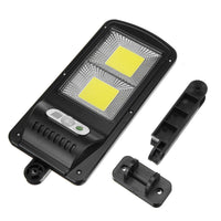 Încărcați imaginea în vizualizatorul Galeriei, Set 4 Lampi cu incarcare solara, 108 LED-uri COB, senzor de miscare si telecomanda
