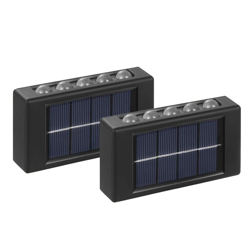 Pachet 2+2 CADOU Lampa Solara 10 LED, Senzor de Lumina