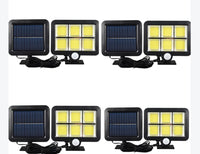 Încărcați imaginea în vizualizatorul Galeriei, Set 4 x Proiector solar 120 LED senzor de miscare

