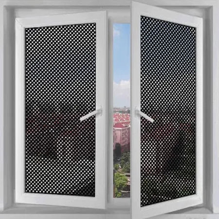 Autocolant geamuri, Negru, 45 x 300 cm