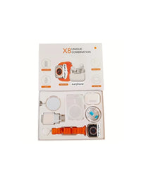Încărcați imaginea în vizualizatorul Galeriei, SmartWatch X8 Unique Combination,Android/Ios, silicon, portocaliu, 10 inch
