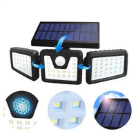 Încărcați imaginea în vizualizatorul Galeriei, Lampa Solara, de Exterior cu 3 Capete, LED, Incarcare Solara
