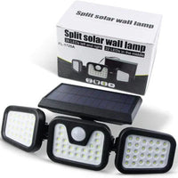 Încărcați imaginea în vizualizatorul Galeriei, Lampa Solara, de Exterior cu 3 Capete, LED, Incarcare Solara
