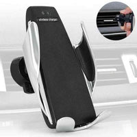 Încărcați imaginea în vizualizatorul Galeriei, Incarcator auto FAST CHARGE wireless cu sistem de prindere cu senzor
