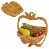 Încărcați imaginea în vizualizatorul Galeriei, Cos de fructe pliabil in forma de mar din bambus
